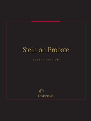 cover image of Stein on Probate